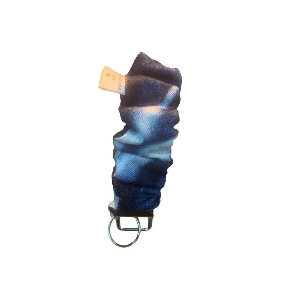 Denim Scrunchie Keychain - Picture 2 of 5